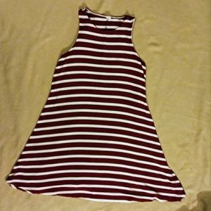 Sleeveless jersey swing dress